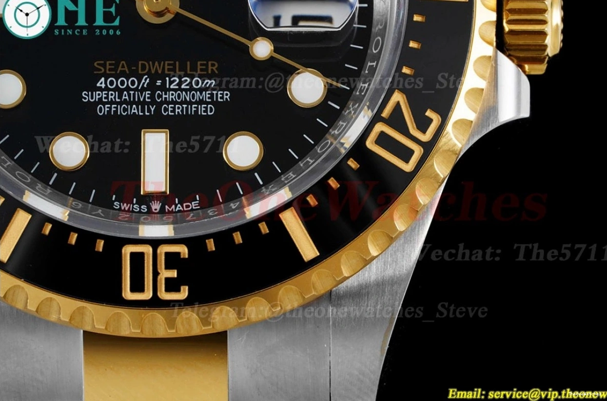 SeaDweller Black Dial 126603 SS VR3235 43mm YG APF 0319